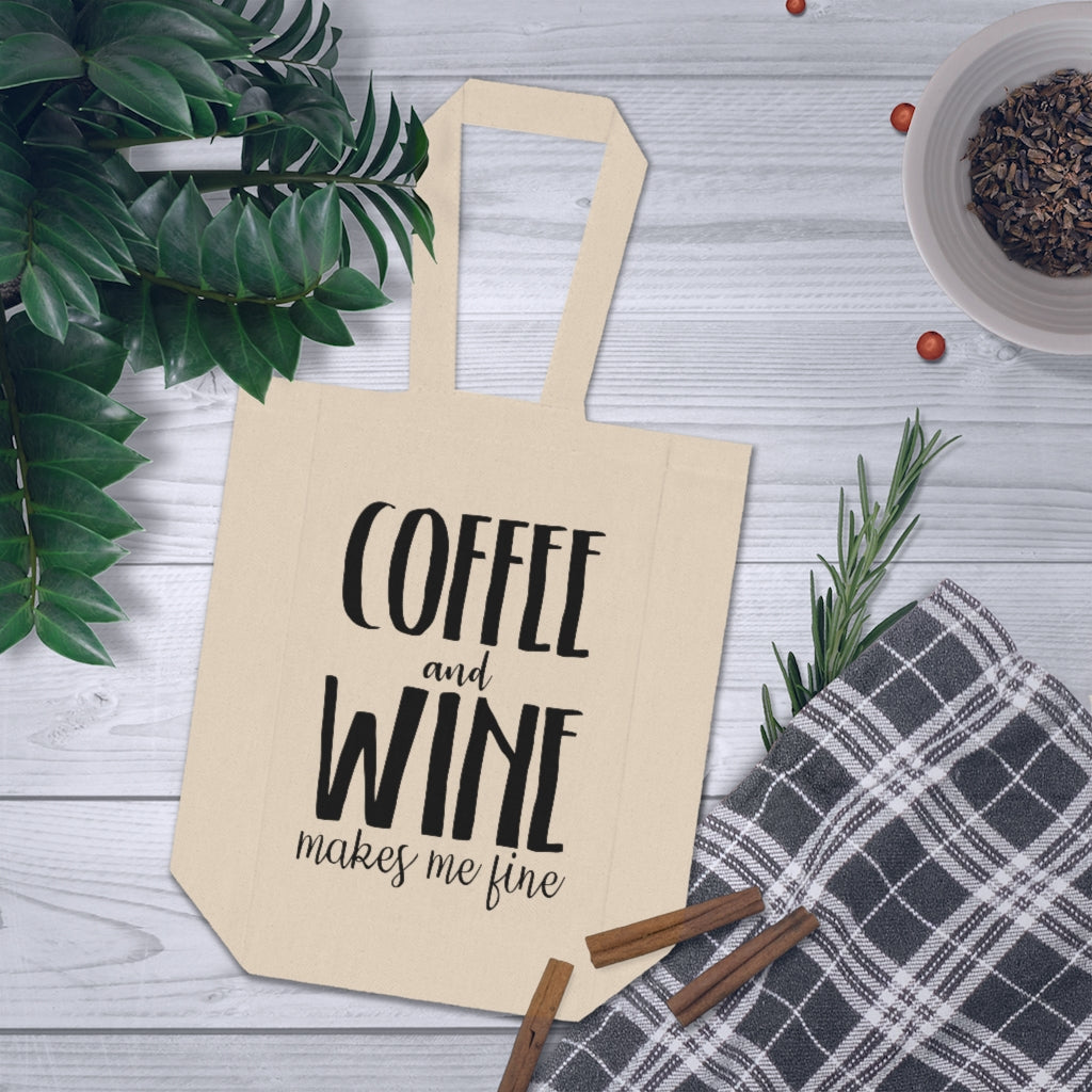 Double Wine Tote Bag