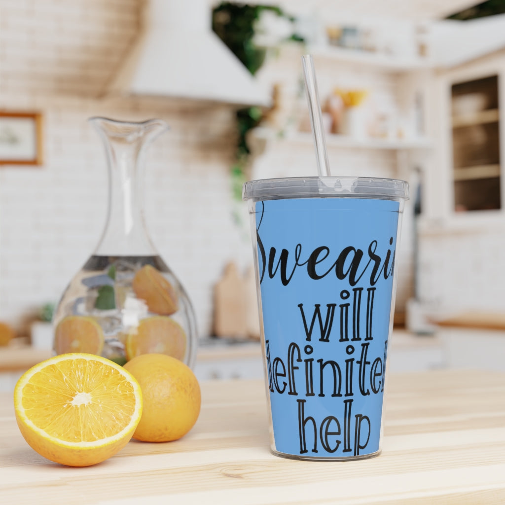 Plastic Tumbler with Straw