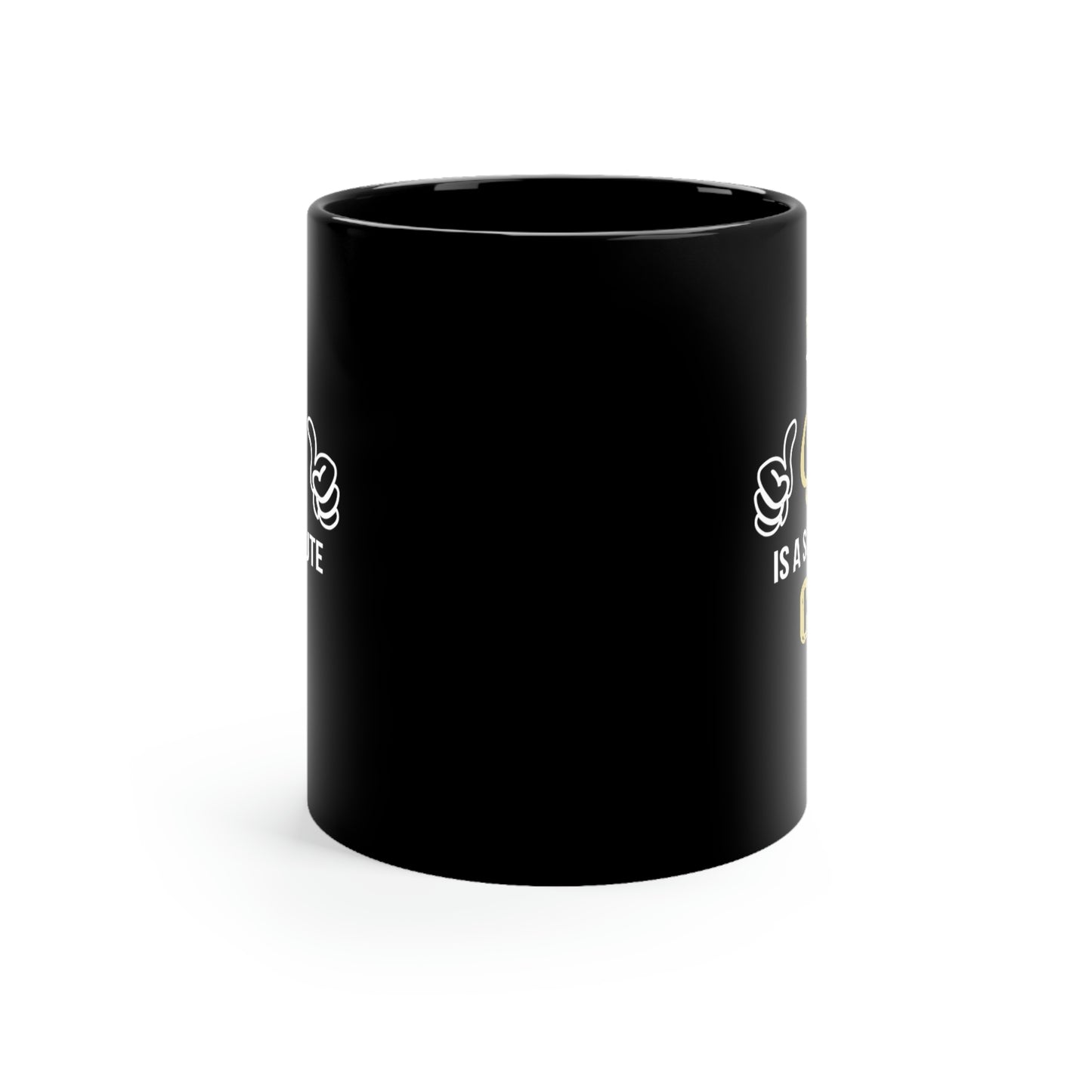 Black mug 11oz